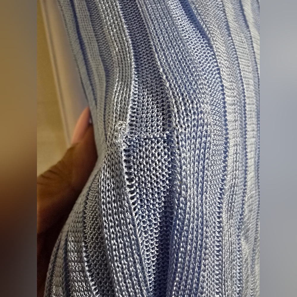 Georgia Alice Blue Ribbed Knit Top - Picture 8 of 14